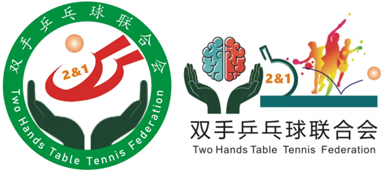 双手乒乓球跨省市联合会辅徽标2-3